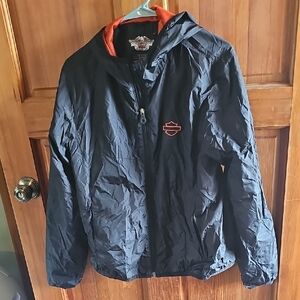 Harley-Davidson Black Windbreaker Jacket
